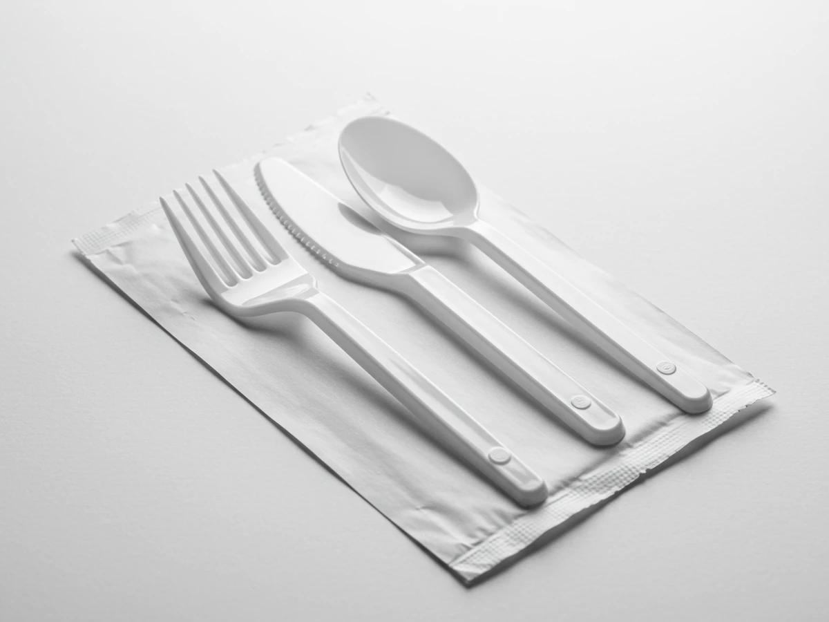 Plastic Cutlery Set (8 sets) - blank