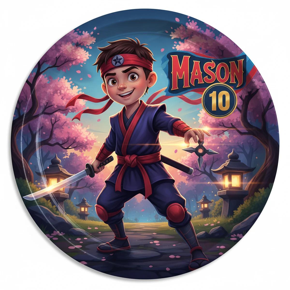 Mason's Ninja party design in Cinematic style